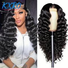 Deep Wave Curly Human Hair Wig 13x6 HD Lace Human Hair Wig for Women 250% Density Glueless Frontal Wigs on Clearance Sale