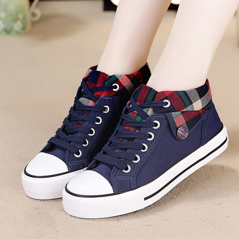 Women Platform Canvas Sneakers Woman Spring Casual Shoes Breathable Trainers Female Sneaker Summer Lady Vulcanized Shoes