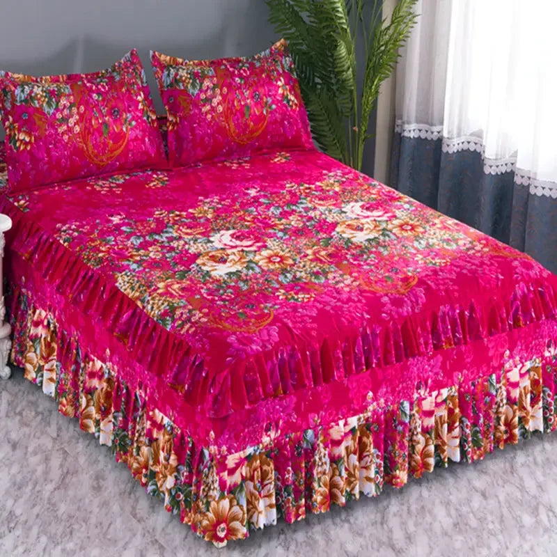 Flat Sheets Fashion Household Bedding Luxury Comfortable breathable washable bedspread