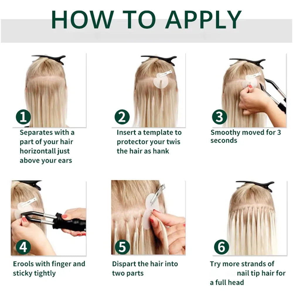 K Tip Hair Extensions Human Hair Keratin Tip Hot Fusion Hair Extensions Black Blonde Brown K Tip Human Hair Extensions 50pcs