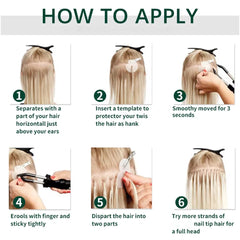 K Tip Nail Tip Hair Extensions Human Hair Keratin Tip Hot Fusion Human Hair Extensions Black Brown Brown Pre Bonded Hair 50pcs