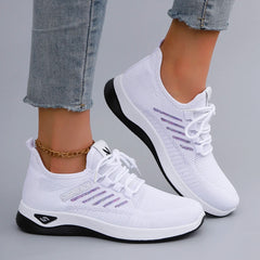 Spring and Autumn New Women's Casual Lace up Comfortable, Breathable, Lightweight and Wear-Resistant Sports