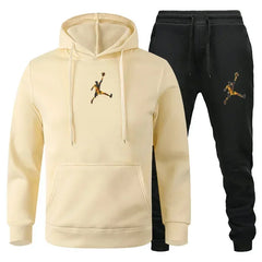 2025 Autumn/Winter Men's jogging Fitness sportswear Set: Fashionable long-sleeved sweater
