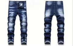 Riding Motorcycle Mens Pants Hip Hop Ripped Skinny Jeans Breathable