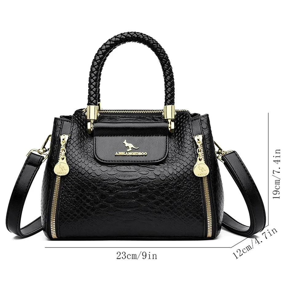 Fashion Crossbody Bags for Women Designer Ladies Purses and Handbags High-quality Soft Leather