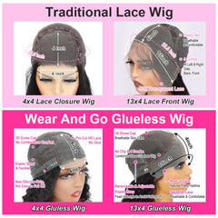Jerry Curly Lace Front Short Bob Glueless Wigs Human Hair 4x4 Closure Wigs Pre Cut Lace Ready to Wear 13x4 Front Wigs For Women
