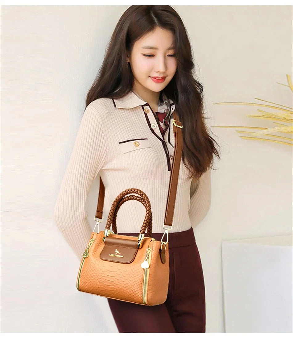 Fashion Crossbody Bags for Women Designer Ladies Purses and Handbags High-quality Soft Leather