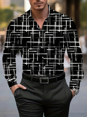 Men'S Stylish Red Floral Print Dress Shirt - Casual Long Sleeve Button-Up Design Spring Fashion Shirt Floral Print Shirt