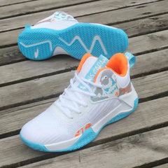 New Anti-Slip Men's High Top Men's Basketball Shoes Luxury Comfortable Running Shoes Fashionable Versatile Casual