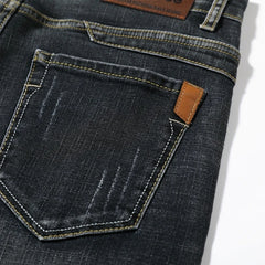 Summer Shorts Jeans Men Denim Pants Stretch Dark Blue Fashion Design Men's Jeans Slim Straight Male Short Jeans Hombre