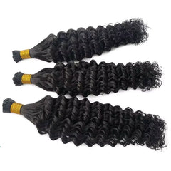 Kinky Straight I Tip Hair Extensions Brazilian Hair Pre Bonded Keratin Stick In Straight I Tip Hair Extensions 50 Strands/Pack