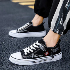 Men's Canvas Shoes Breathable Men Casual Shoes Outdoor Sneakers Comfortable Low-Top Men Tennis Shoes Zapatillas De Deporte