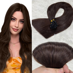 Flat Tip Keratin Hair Extensions Pre-Bonded Flat Tip Hair Extensions 50 Gram Double Drawn Straight 16-30 inch Indian Remy Hair