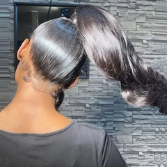 Hidden Strap Body Wave 360 HD Full Lace Front Wigs Human Hair Pre Plucked 12A Glueless Brazilian Virgin Wig With Drawstring