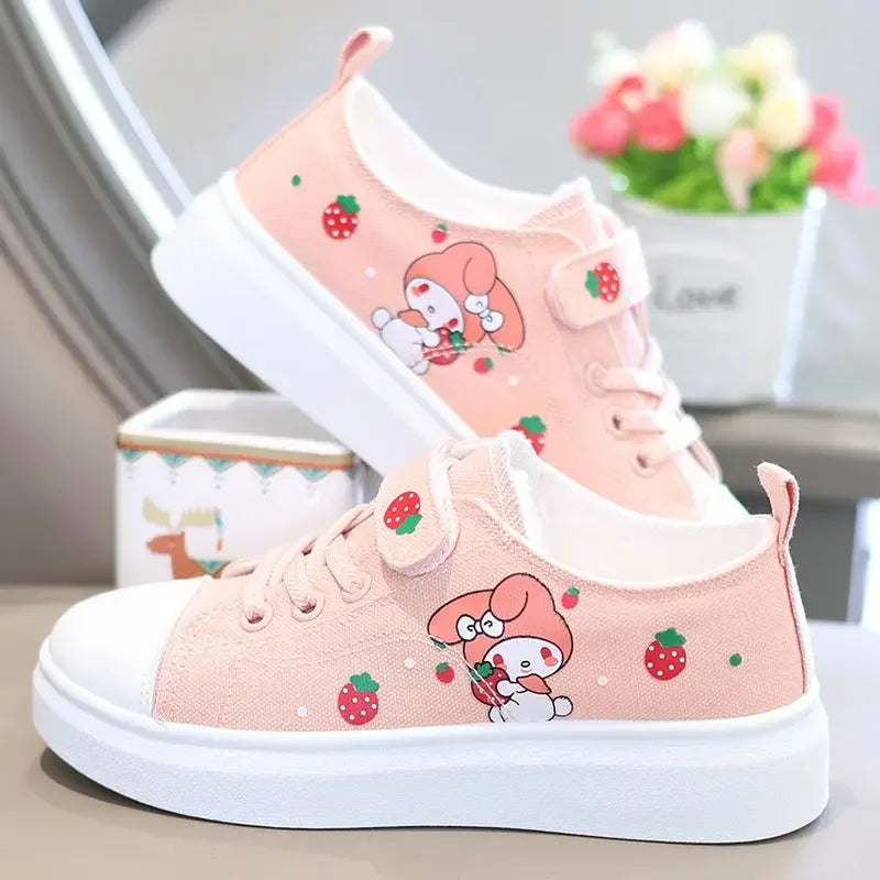 Sanrio Kuromi casual shoes girl canvas shoes my melody spring autumn