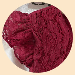 Charming Kids Piano Dress – Lace Solid Color with Belt, Elegant Wedding Performance Dress for Girls 3-10 Years