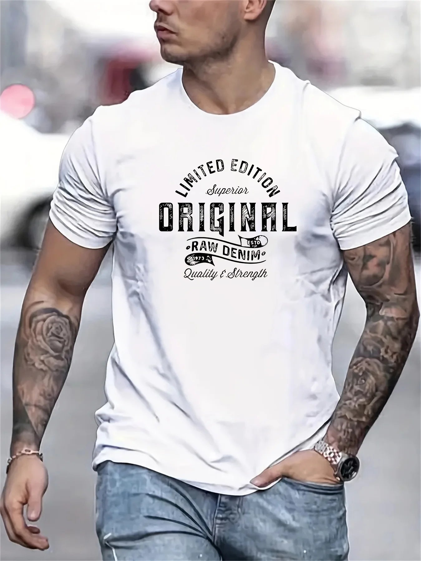 Men's summer 100% pure cotton fashionable casual sports