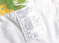 Men's White Jeans in Asian Sizes; Blue-Red-Green-Purple Printed Stretch Denim Pants; Stylish Slim-fit Trousers.