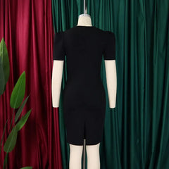 Casual Basic Women's Ruffled 3D Flower Short Sleeve Bodycon Mid Pencil Dress Elegant