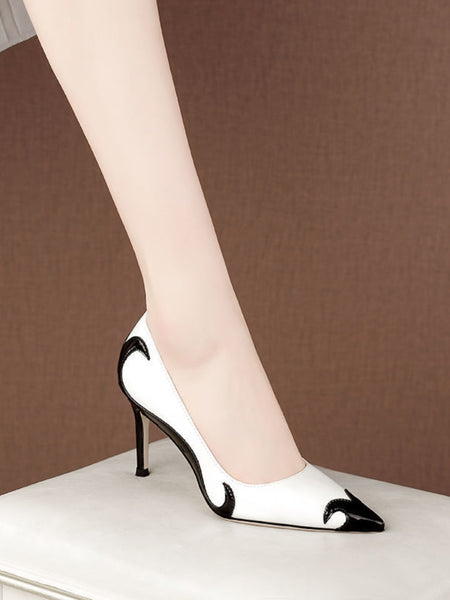 Summer New Pointed Toe Stiletto Sandals High Heel Women's Shoes Banquet Party Women's Shoes Fashion Wedding Shoes 6.5-9cm Pumps