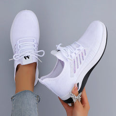 Spring and Autumn New Women's Casual Lace up Comfortable, Breathable, Lightweight and Wear-Resistant Sports