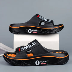 Summer New Men's Massage Slippers Indoor Outdoor Sandals Beach Men Casual Shoes Soft Slides Flip-flops Men Women Home Slippers