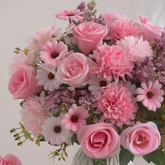 30cm Artificial Autumn Rose Flowers Wedding Christmas Vase Home Living Room DIY Fake Bouquet Decoration