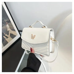 PU Versatile and Fashionable Portable Small Square Bag Single Shoulder Crossbody Bag Luxury Designer r