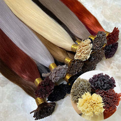 K Tip Hair Extensions Keratin Human Hair Hot Fusion Hair Extension Italy Keratin Glue Machine Remy 12-24inch 30 50G/pack