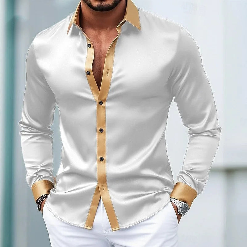 New men's 3D printed long sleeved shirt with fashionable design, Harajuku casual long sleeved shirt, men's retro style