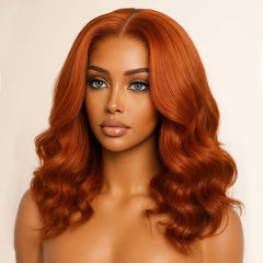 Ginger Orange BOB Wig Human Hair 350 Bod4Lace Human Hair Wig