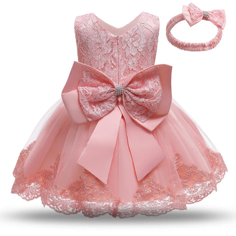 Baby Girls Dresses Elegant Princess Dress Infant Birthday Party Dress Toddler Ball Gown Christening Gowns Vestido Dresses