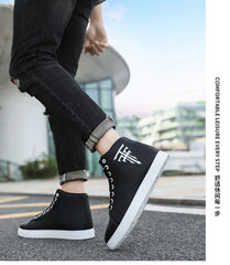 Sneakers Man Casual Vulcanized Male Comfortable High Top Shoes Outdoor Men Lightweight Fashion Mens Shoes WaterprooF