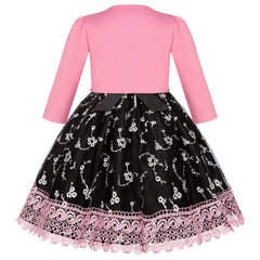 5-14 Years Girls Dress Summer Sleeveless Princess Dress + Long Sleeves Jacket 2Pcs  Gown