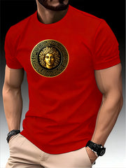 Round Neck Running Tshirt Men Thin Top Art Printing Quick