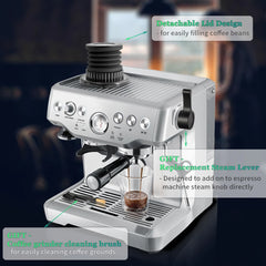 Espresso Coffee Grinder Blowing Bean Bin Single Dose Hopper Coffee Grinder Cleaning Tool For Breville Coffee Grinder Accessories