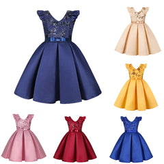 Beautiful Beading Flower Girl Dress for Wedding Party Coral Flower Girl Peach Tutu Dress
