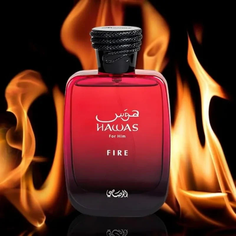 100ML RASASI Hawas Fire Eau De Parfum Pheromone Fragrance Arabian Women's Perfume Pheromone Cologne Man Attract The Opposite Sex