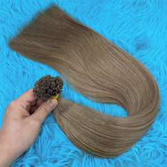 Human Hair Extensions Keratin K Tip Hot Fusion Human Hair Natural Hair Italy Keratin Glue Machine Remy Hair K Tip Straight