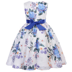Bridesmaid Dress for Girls with Bow Decoration Special Occasion Children's Flower Girl Costume Suitable for Wedding Banquet