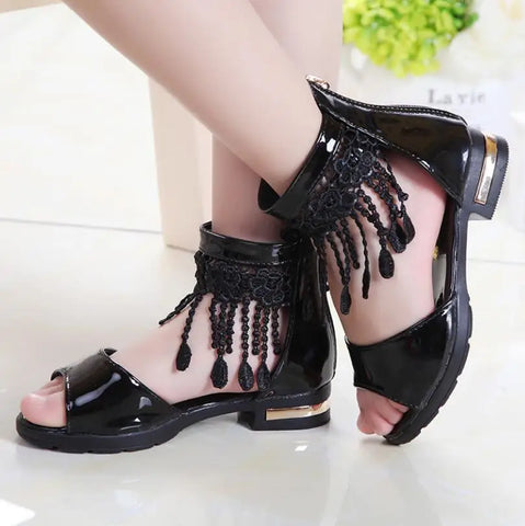 3 5 9 10 12 Years Kids Bow Sandals Children Girls Summer Cute Sandals Beach