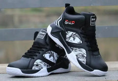 New Anti-Slip Men's High Top Men's Basketball Shoes Luxury Comfortable Running Shoes Fashionable Versatile Casual