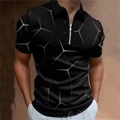Street Hip Hop Men's Polos T-Shirts Short Sleeve 3d Print Fashion Abstract Geometric Pattern POLO Tee 6XL Plus Size Casual Tops