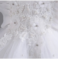 Flower Girl Dresses for Wedding White Champagne Red Pink Child Gala Evening Formal Luxury Birthday Puffy Irregular Elegant Dress