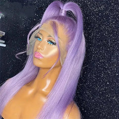 13x6 Teal Ocean Blue Lace Front Wig Human Hair Body Wave 613 Blonde hair