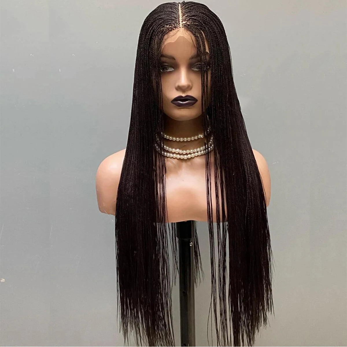 Glueless Micro Braid braided wig on 5x5 HD lace Frontal wig Customizable  braid wigs human