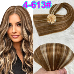Human Hair Extensions Keratin K Tip Hot Fusion Human Hair Natural Hair Italy Keratin Glue Machine Remy Hair K Tip Straight