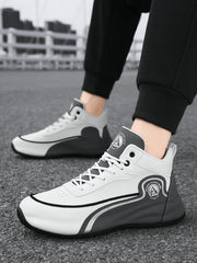 High-Top Casual Sneakers for Men, Trendy Thick-Soled Dad Shoes, Breathable Soft-Soled Non-Slip Versatile Men's Shoes,