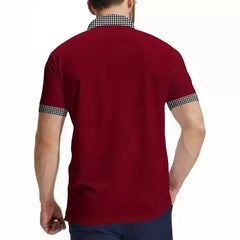 Men's short-sleeved polo shirts in color sportswear