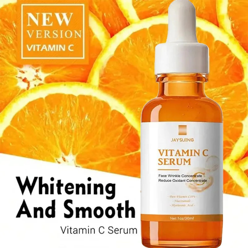 Vitamin C Wrinkle Remover Face Serum Lifting Firming Fade Fine Lines Anti-aging Essence Whitening Brighten